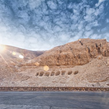 Hillside mezarları Krallar Vadisi Mısır