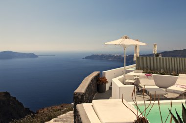 Santorini görünümü