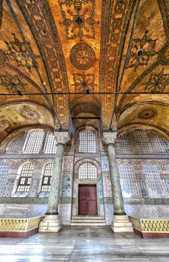 detay fron Ayasofya içini sophia