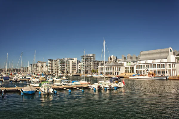 Marina di lusso a Helsingborg, Svezia — Foto Stock