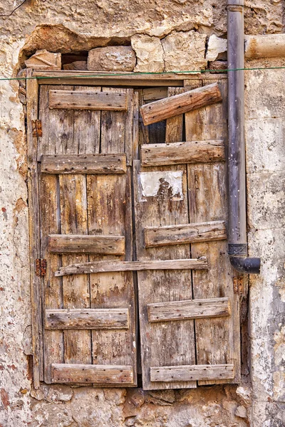 Old weathered window shutters — Stock Photo, Image