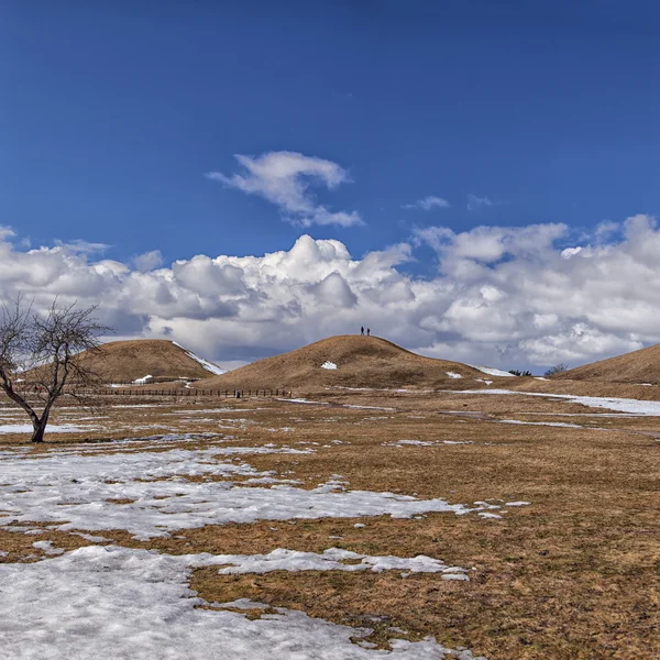 Prehistoric grave mounds — Stock Photo, Image