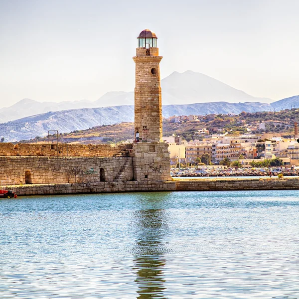 Chania lighthouse — Stock Photo, Image