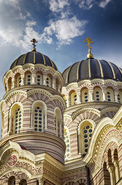 Riga orthodox cathedral — Stock Photo, Image