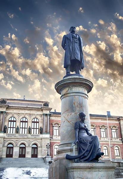 Statuen der Universität Uppsala — Stockfoto