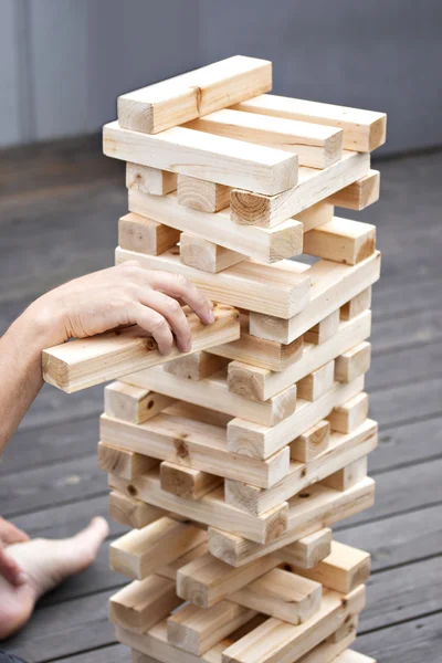 Holzturm Spiel — Stockfoto