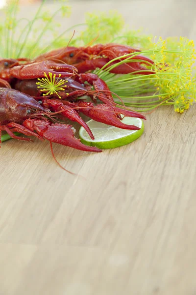 Crayfish serving — Stock Photo, Image