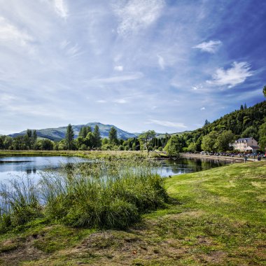 nehir teith callander, İskoçya.