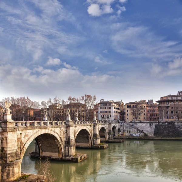 Saint Angelo bridge Rome — Stock Photo, Image