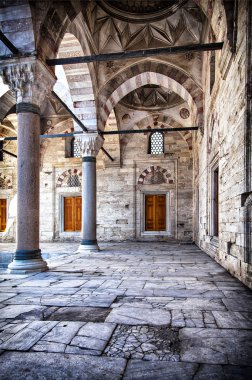Beyazit Camii mosque courtyard clipart