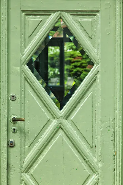 Pastel green door — Stock Photo, Image
