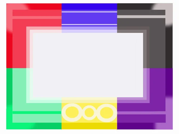 Modern färg RAM — Stockfoto