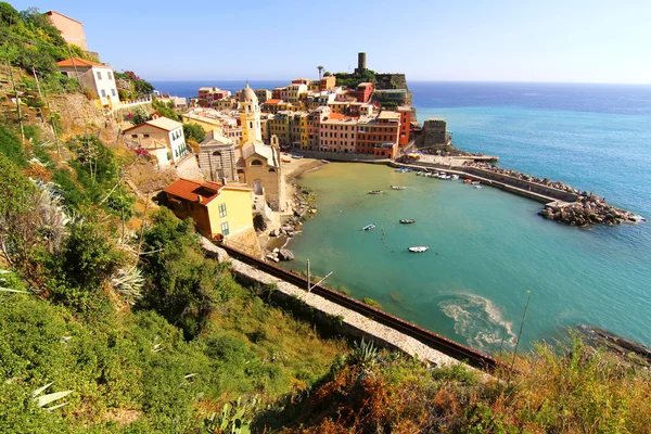 Blick auf vernazza in cinque terre — Stockfoto