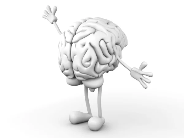 Cervello cartone animato — Foto Stock