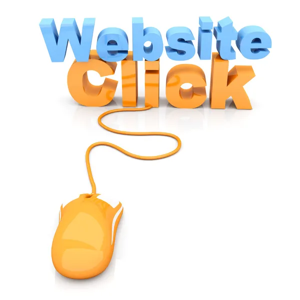 Sitio web haga clic — Foto de Stock