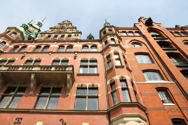 Историческое здание Шпайхерштадта в Гамбурге — стоковое фото