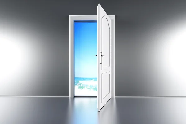 Dveře na pláž — Stock fotografie