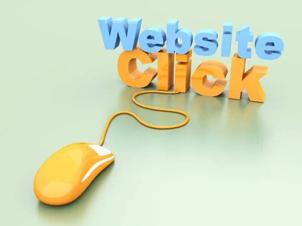 Website click — Zdjęcie stockowe