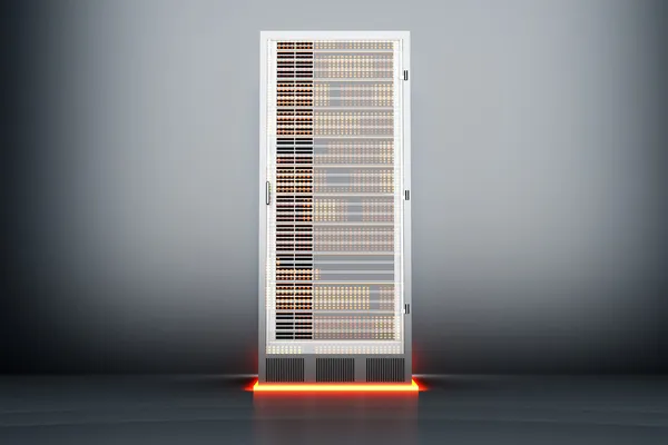 Metal Server room — Stock Photo, Image