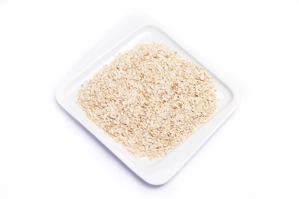Plate of Oat Flakes — Stock Photo, Image