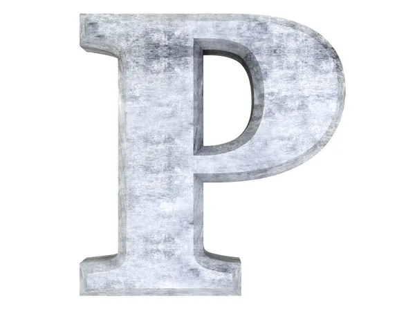 Buchstabe p — Stockfoto