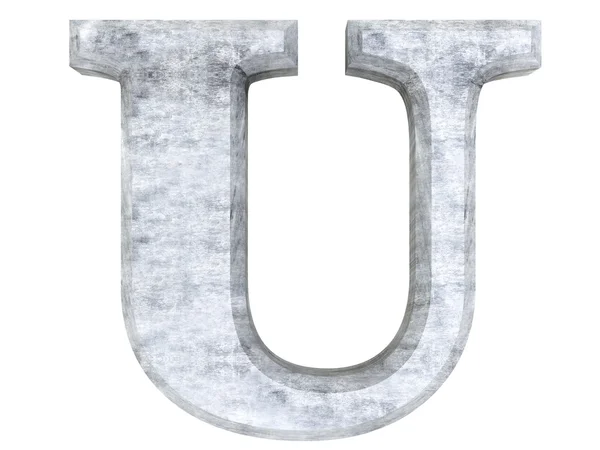 Lettera U — Foto Stock