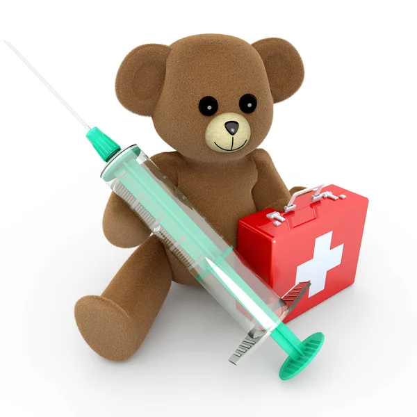 Gezondheidszorg teddy — Stockfoto