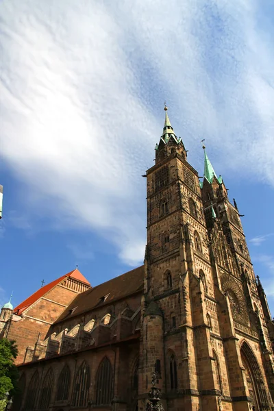 Cathedral st. lorenz nuremberg of — Stok fotoğraf