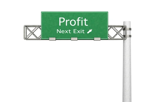 Highway Sign - Profit — Stock Photo, Image