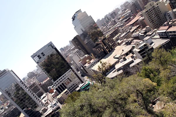 Vista sobre Santiago de Chile — Foto de Stock