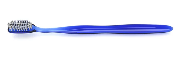 Синяя зубная щетка — стоковое фото