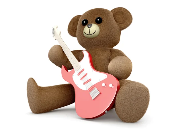 Guitarra Teddy — Fotografia de Stock