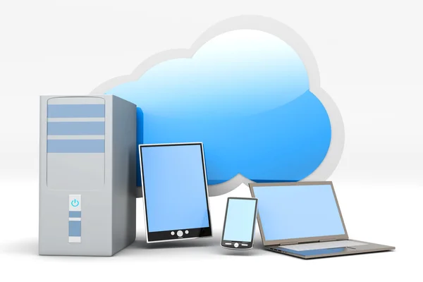 Cloud computing — Stockfoto