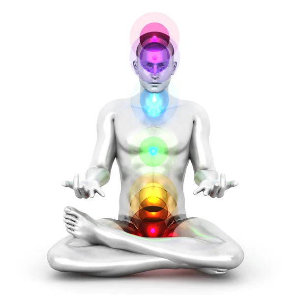 Chakra meditatie — Stockfoto