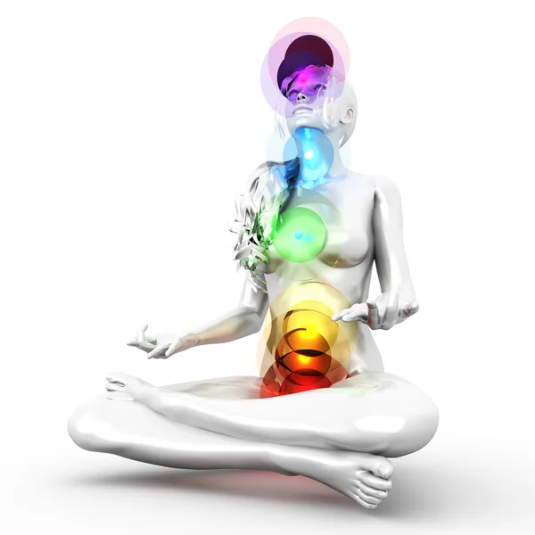 Meditazione chakra — Foto Stock