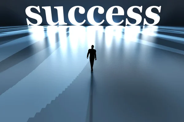 Walking towards Success — Stock Photo, Image