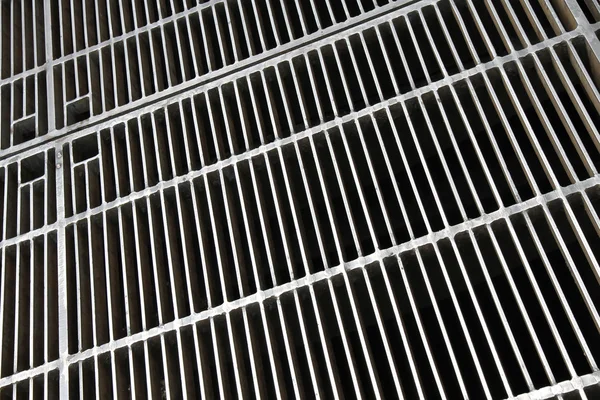 Metal Grid Floor — Stock Photo, Image