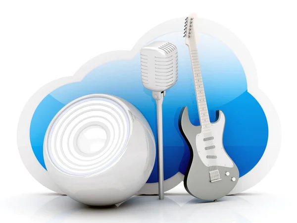 Music Cloud — Stock Photo, Image