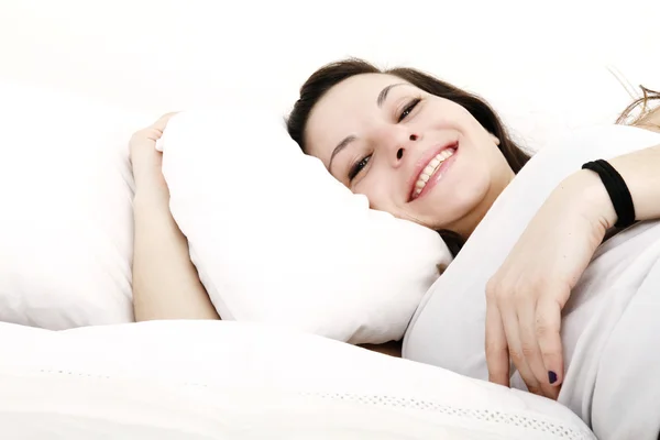 Relax sul letto — Foto Stock