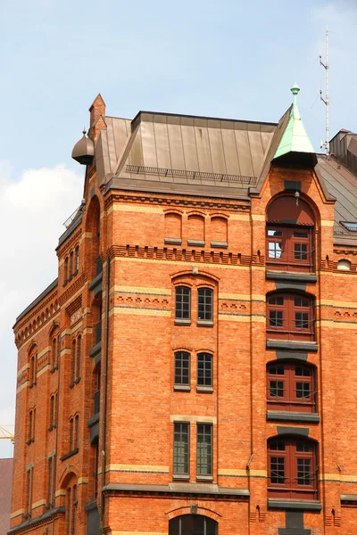 Edificio histórico en el Speicherstadt de Hamburgo —  Fotos de Stock