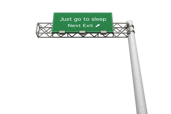 Highway Sign - Sleep — Stock Photo, Image