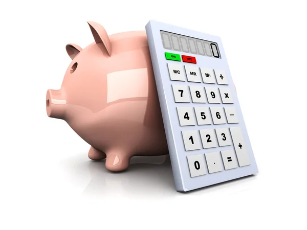 Besparingen rekenmachine — Stockfoto