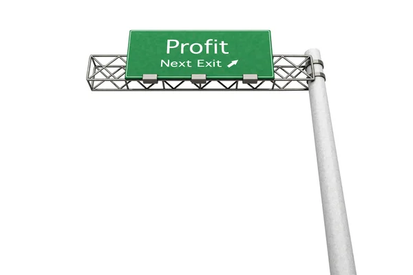 Highway Sign - Profit — Stock Photo, Image