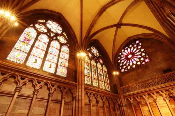 Interieur van de freiburg Münster — Stockfoto