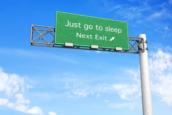 Highway Sign - Sleep — Stock Photo, Image