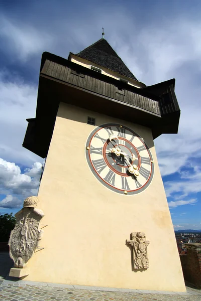 La Torre dell'Orologio a Graz — Foto Stock