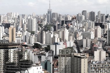Skyline of Sao Paulo clipart