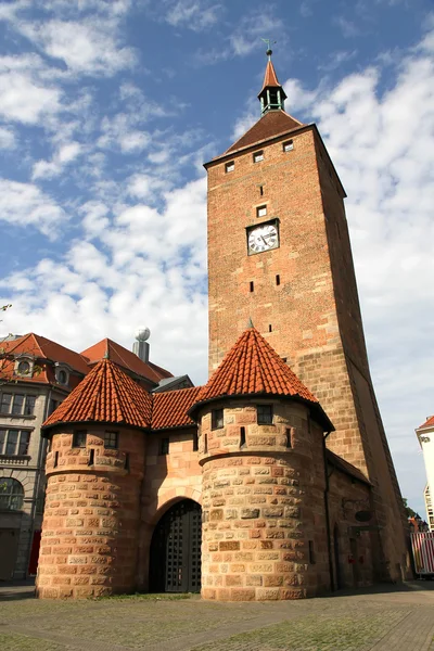 La Torre Blanca en Nuremberg — Foto de Stock