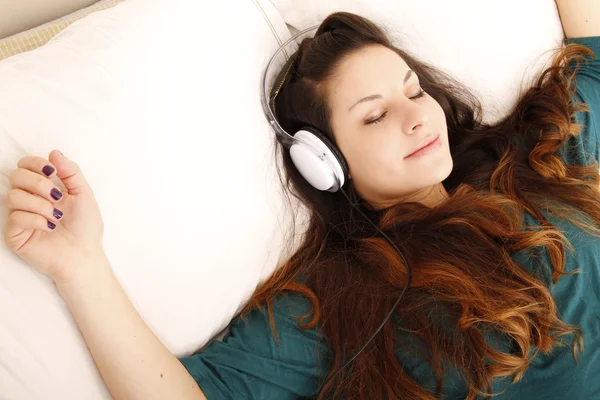 Listening Music — Stock Photo, Image