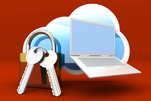 Secure cloud — Stock Photo, Image